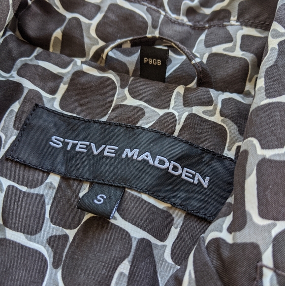 STEVE MADDEN Printed Trench Coat, S - Picture 4 of 8